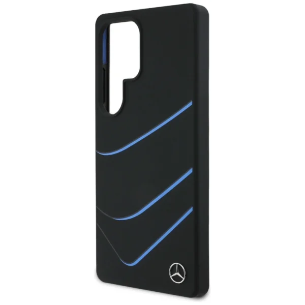 Mercedes Silicone Contrasted Curves MagSafe Case for Samsung Galaxy S25 Ultra - Blackeng