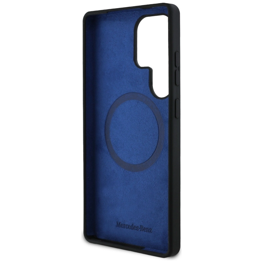 Mercedes Silicone Contrasted Curves MagSafe Case for Samsung Galaxy S25 Ultra - Blackeng