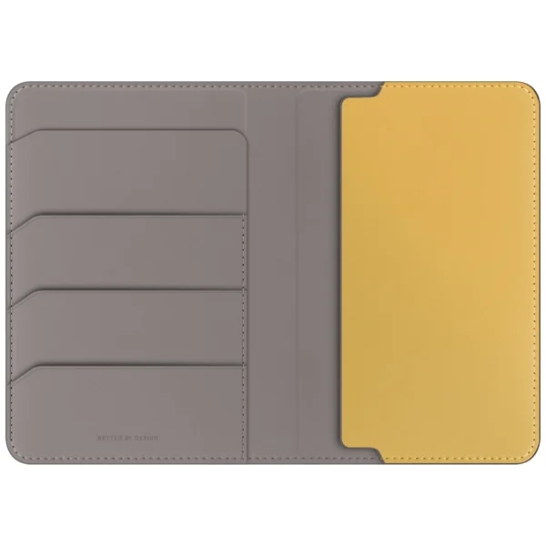 Uniq Belmont RFID Blocking Passport Case - Grey/Yelloweng