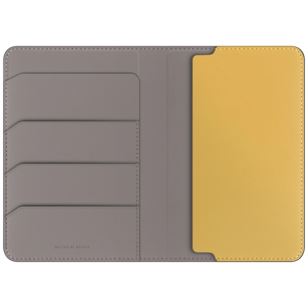 Uniq Belmont RFID Blocking Passport Case - Grey/Yelloweng