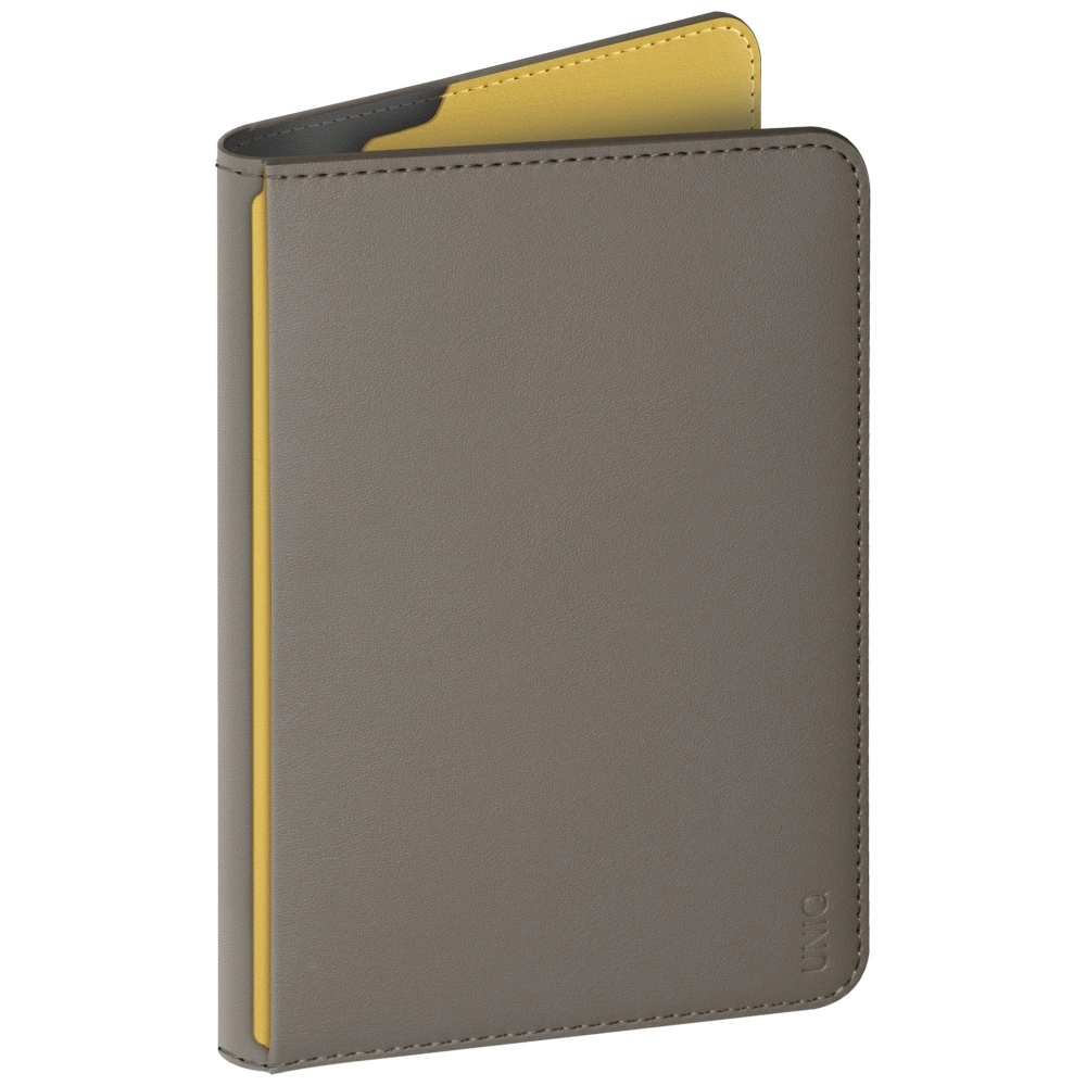 Uniq Belmont RFID Blocking Passport Case - Grey/Yelloweng