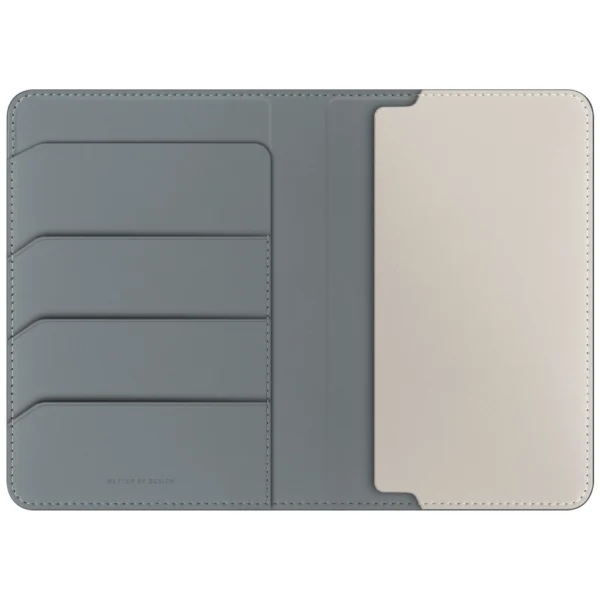 Uniq Belmont RFID Blocking Passport Case - Green/Ivoryeng