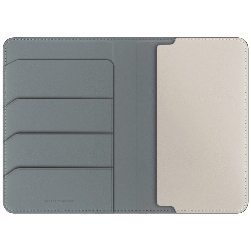Uniq Belmont RFID Blocking Passport Case - Green/Ivoryeng
