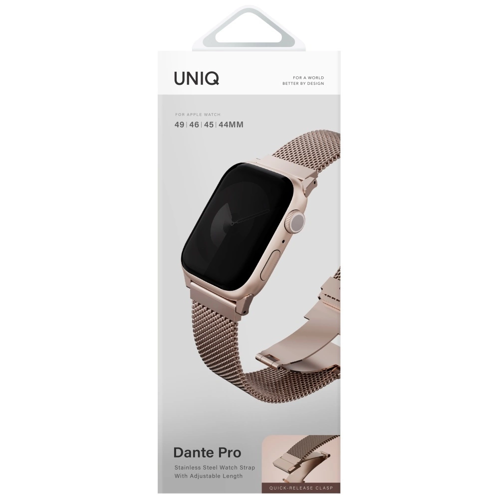 Uniq Dante Pro Apple Watch Strap 44/45/46/49mm Stainless Steel - Pinkeng