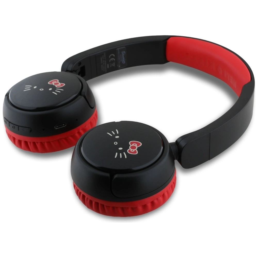 Hello Kitty Face Logo Bluetooth On-Ear Headphones - Redeng