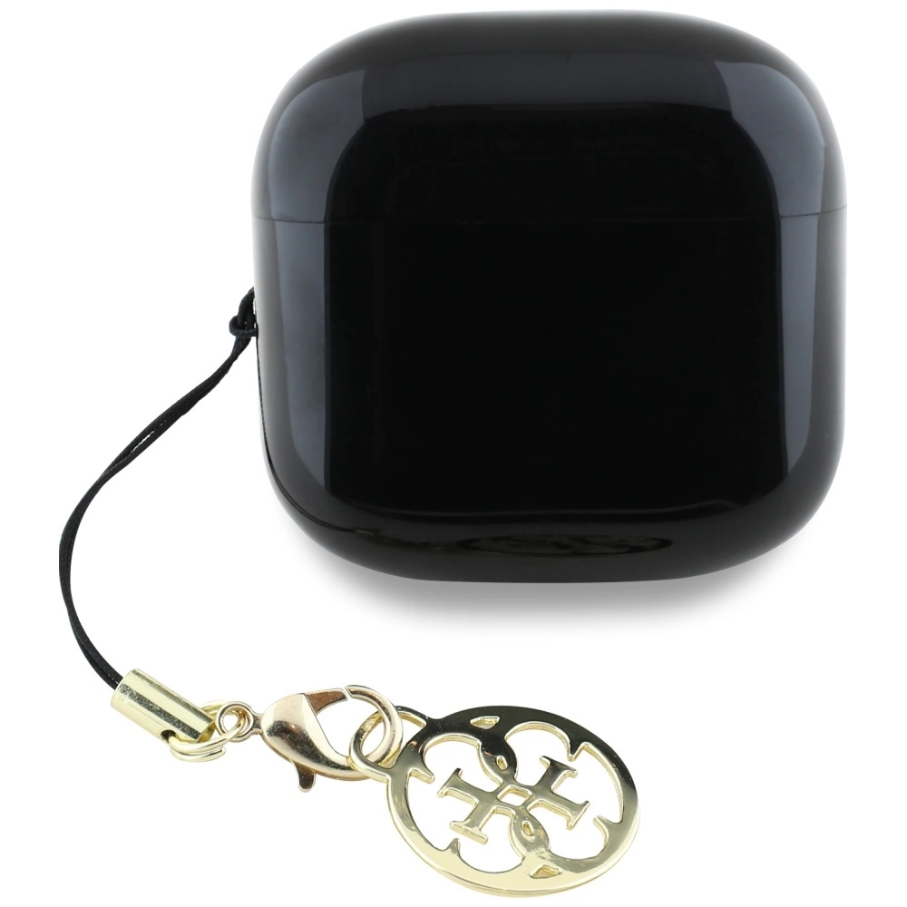 Guess Glossy Effect Printed Classic Logo & Charm TWS headphones - blackeng