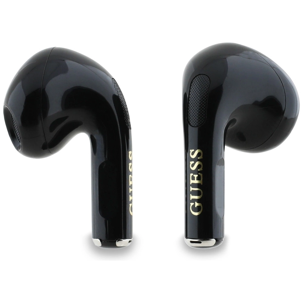 Guess Glossy Effect Printed Classic Logo & Charm TWS headphones - blackeng