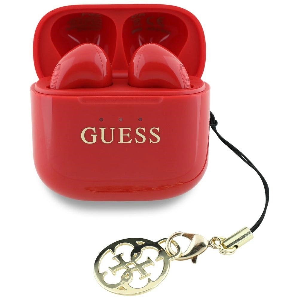 Guess Glossy Effect Printed Classic Logo & Charm TWS headphones - redeng