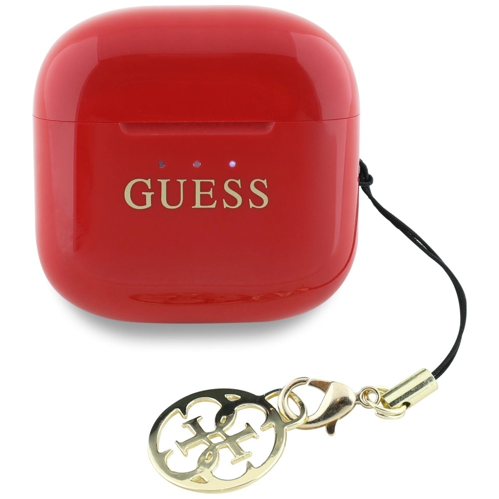 Guess Glossy Effect Printed Classic Logo & Charm TWS headphones - redeng