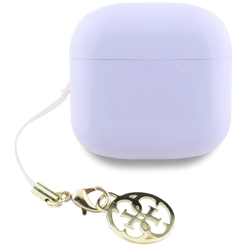 TWS Guess Glossy Effect Printed Classic Logo & Charm Headphones - Lavendereng