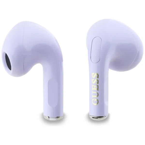 TWS Guess Glossy Effect Printed Classic Logo & Charm Headphones - Lavendereng
