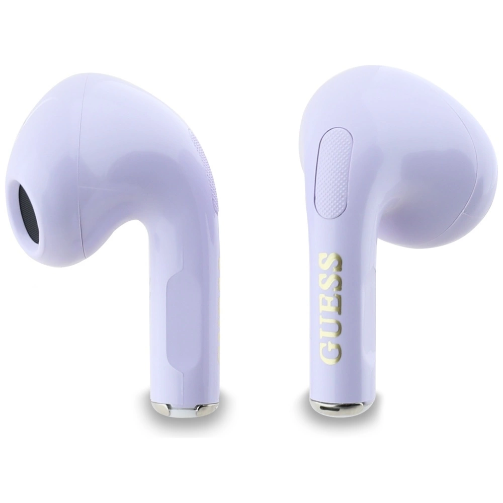 TWS Guess Glossy Effect Printed Classic Logo & Charm Headphones - Lavendereng