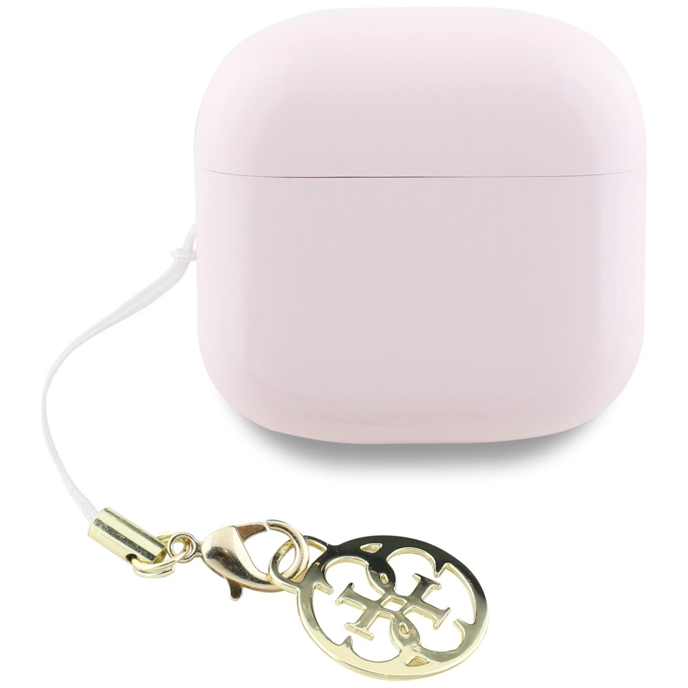 TWS Guess Glossy Effect Printed Classic Logo & Charm Headphones - Pinkeng
