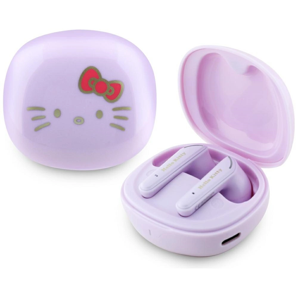 Hello Kitty TWS Earphones O Glossy Finish - Purpleeng