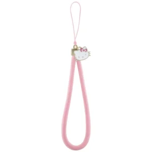 Hello Kitty Nylon Cord Kitty Head Phone Charm - Pinkeng