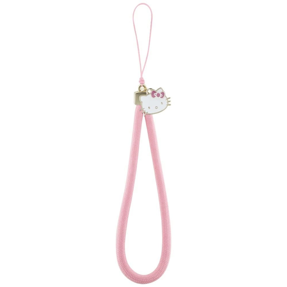 Hello Kitty Nylon Cord Kitty Head Phone Charm - Pinkeng
