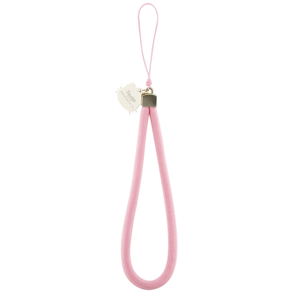 Hello Kitty Nylon Cord Kitty Head Phone Charm - Pinkeng