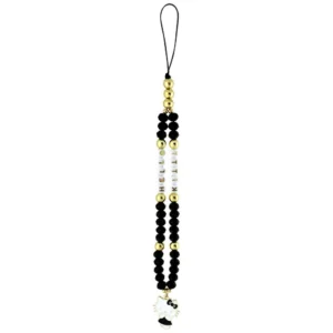 Hello Kitty Pearls and Beads Kitty Charm Phone Charm - Blackeng