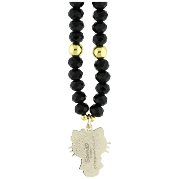 Hello Kitty Pearls and Beads Kitty Charm Phone Charm - Blackeng