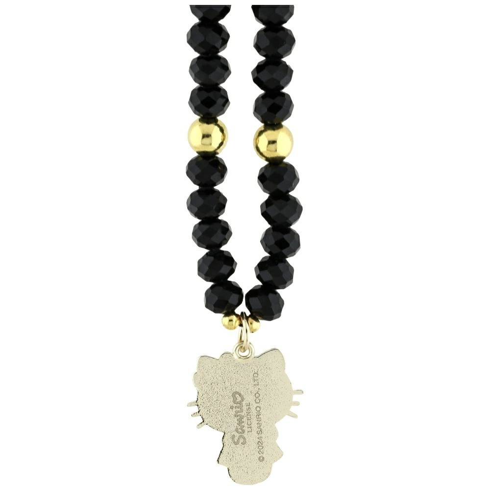 Hello Kitty Pearls and Beads Kitty Charm Phone Charm - Blackeng