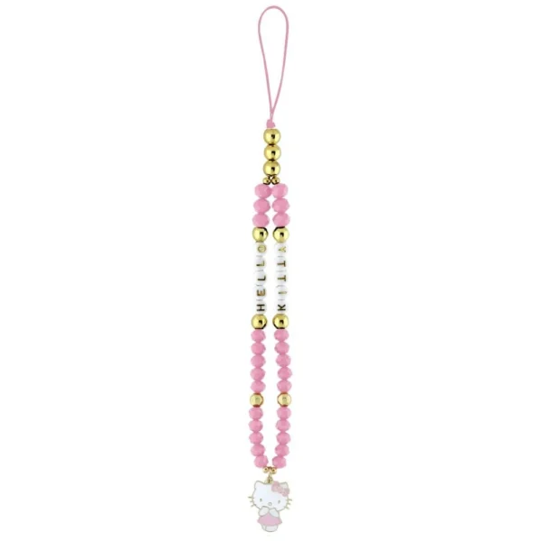 Hello Kitty Pearls and Beads Kitty Charm Phone Charm - Pinkeng