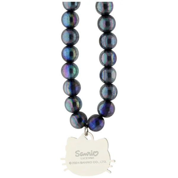Hello Kitty Pearls Kitty Head Phone Charm - Blackeng