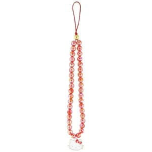 Hello Kitty Pearls Kitty Head Phone Charm - Redeng