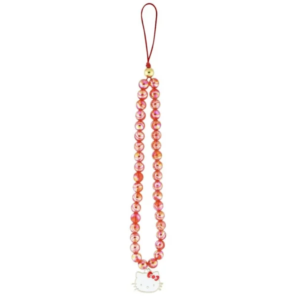 Hello Kitty Pearls Kitty Head Phone Charm - Redeng