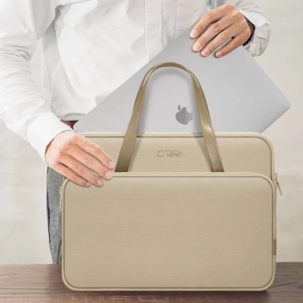 Tech-Protect Carrying Bag for 13-14" Laptop - Beigeeng