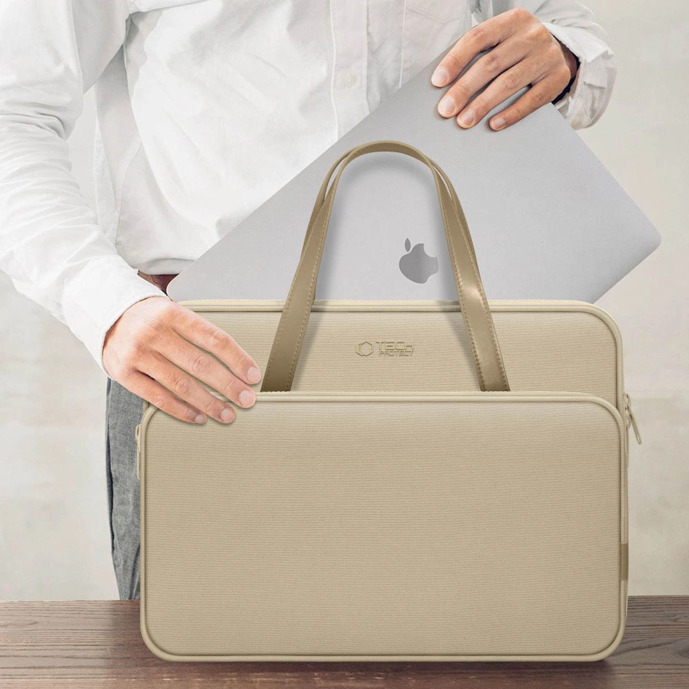 Tech-Protect Carrying Bag for 13-14" Laptop - Beigeeng