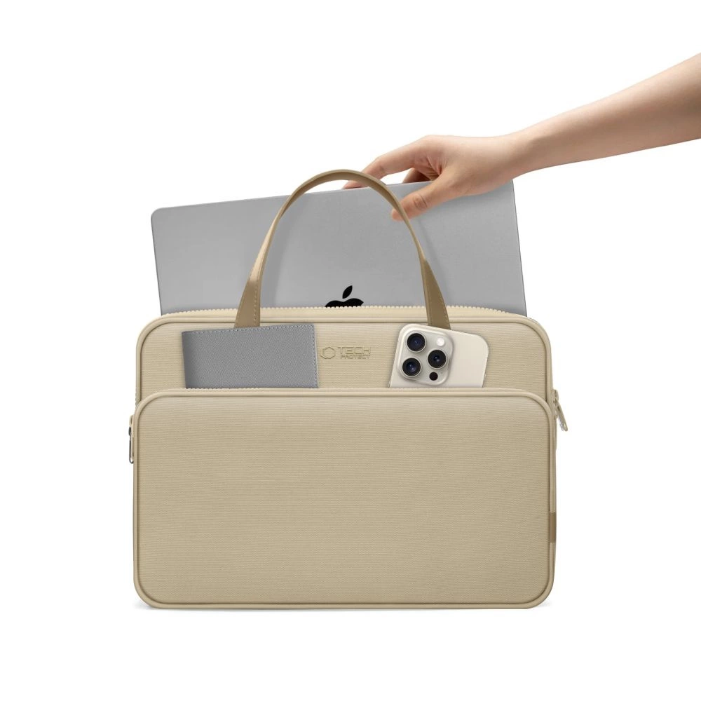 Tech-Protect Carrying Bag for 13-14" Laptop - Beigeeng