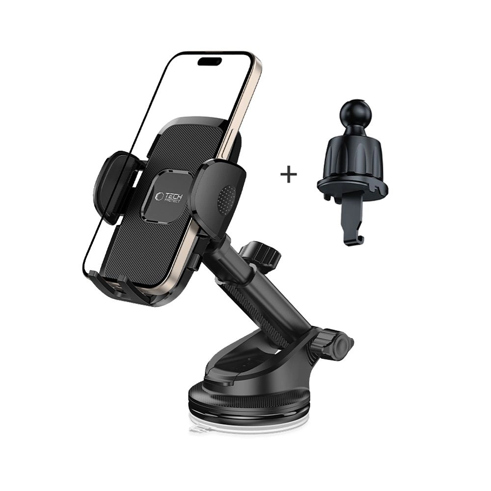 Tech-Protect V3 Car Holder for Dashboard, Windshield or Air Vent Mount - Blackeng