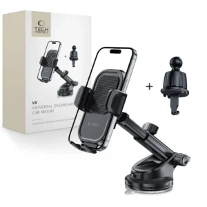Tech-Protect V8 Car Holder for Dashboard, Windshield or Air Vent Mount - Blackeng