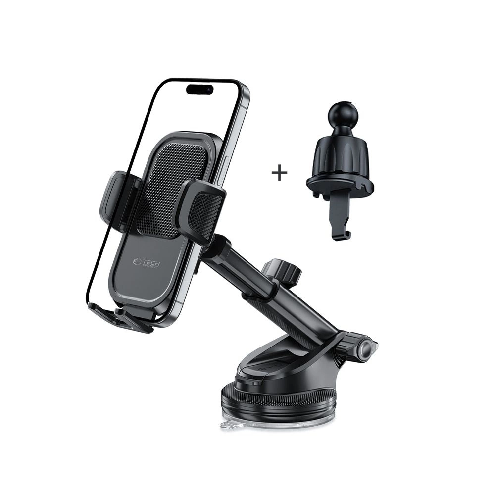 Tech-Protect V8 Car Holder for Dashboard, Windshield or Air Vent Mount - Blackeng