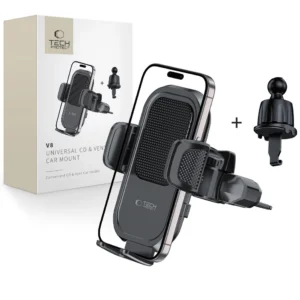 Tech-Protect V8 Car Holder for CD Slot or Air Vent Mount - Blackeng