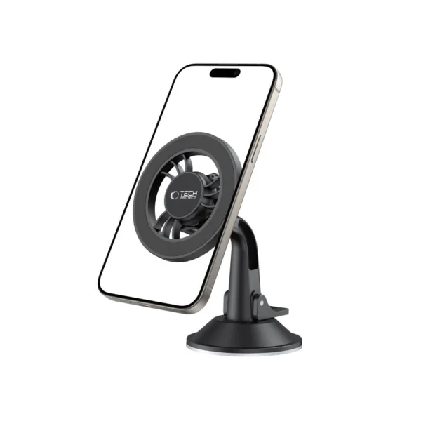 Tech-Protect N56 Magnetic MagSafe Car Holder for Cockpit, Windshield Mount - Blackeng