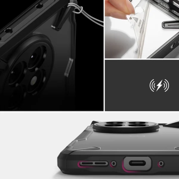 Ringke Fusion X Case for OnePlus 13R - Clear Blackeng