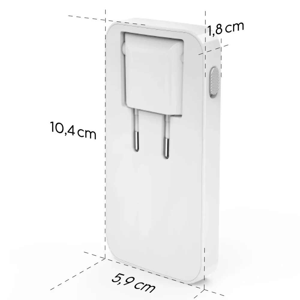 Hama GaN Charger 65W 2x USB-C 1x USB-A Foldable - Whiteeng