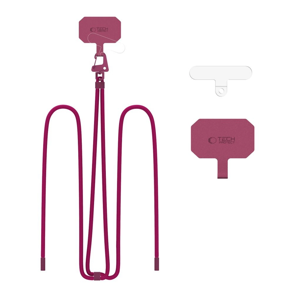 Tech-Protect C5S Rope Crossbody Strap Leash - Burgundyeng