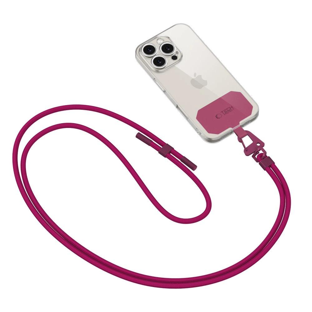 Tech-Protect C5S Rope Crossbody Strap Leash - Burgundyeng