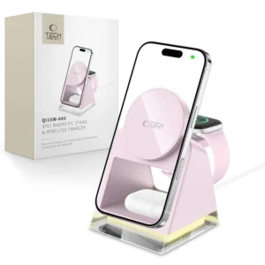 Tech-Protect QI15W-A43 3in1 MagSafe Inductive Charger - Pinkeng