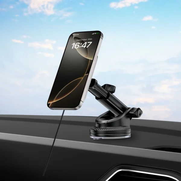 Tech-Protect MM15W-V9 Car Holder with MagSafe for Dashboard and Air Vent 15W - Blackeng