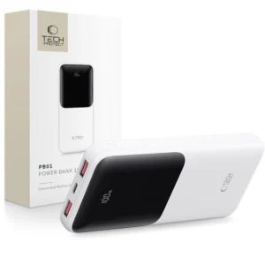 Powerbank Tech-Protect PB01 10000mAh 22.5W - whiteeng