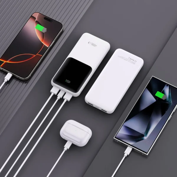 Powerbank Tech-Protect PB01 10000mAh 22.5W - whiteeng