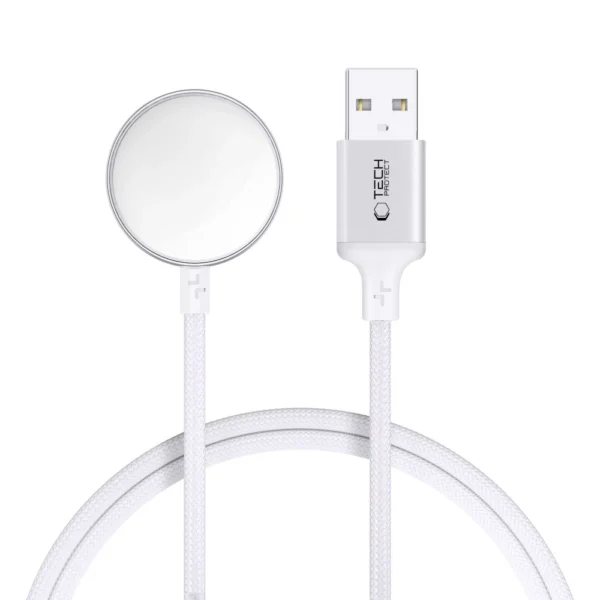 Tech-Protect UltraBoost USB-A Inductive Charger for Apple Watch 1m - Whiteeng