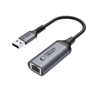 Tech-Protect UltraBoost USB-A 3.0 / Ethernet RJ45 1000Mbps Adapter - Blackeng