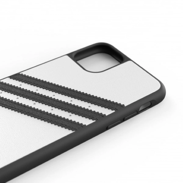 Adidas Moulded Case PU for iPhone 11 Pro Max - White and Blackeng