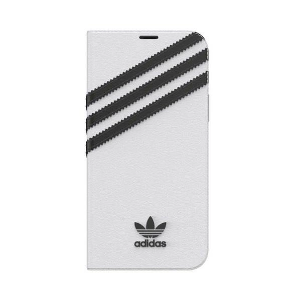 Adidas OR Booklet Case PU for iPhone 12 / 12 Pro 6.1" - white and blackeng