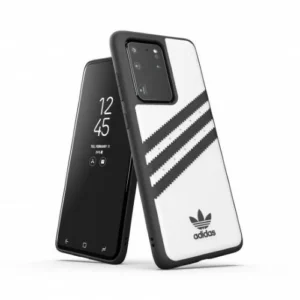 Adidas OR Moudled Case PU for Samsung Galaxy S20 Ultra - White and Blackeng