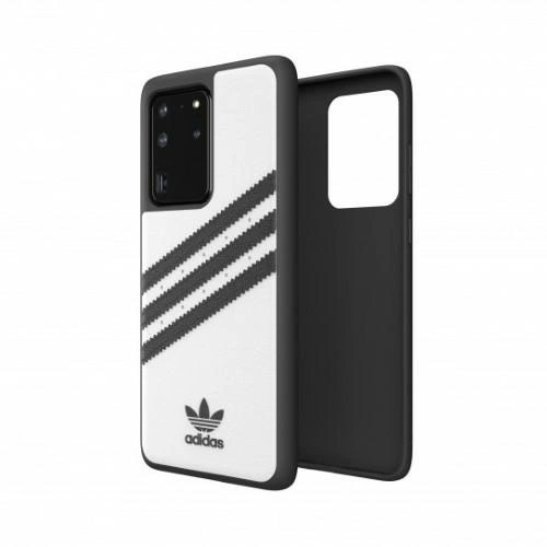 Adidas OR Moudled Case PU for Samsung Galaxy S20 Ultra - White and Blackeng